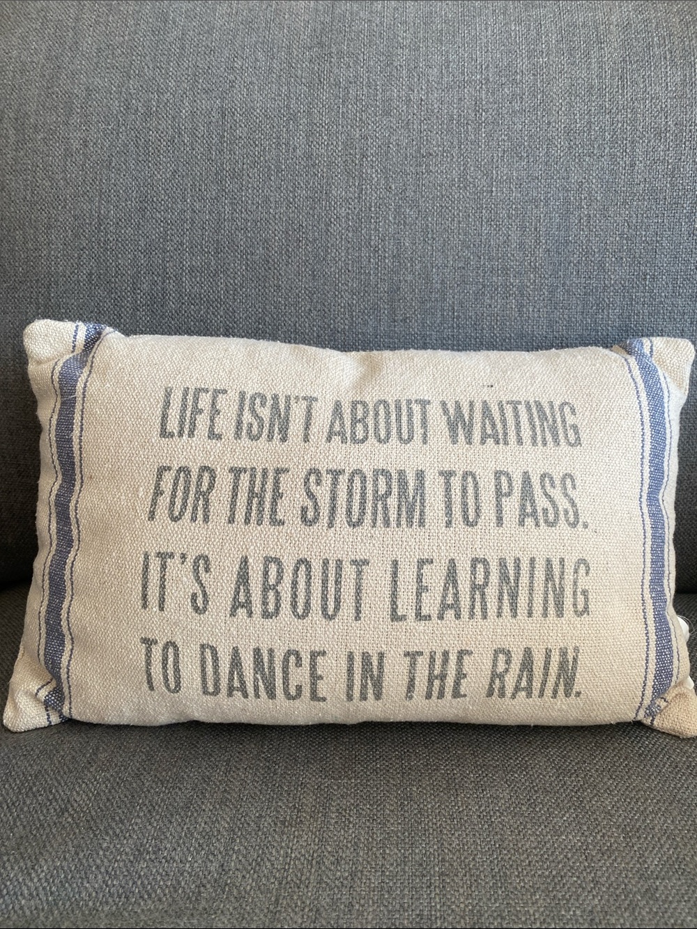 Pottery Barn Kids "Dance in Rain" Accent Pillow.